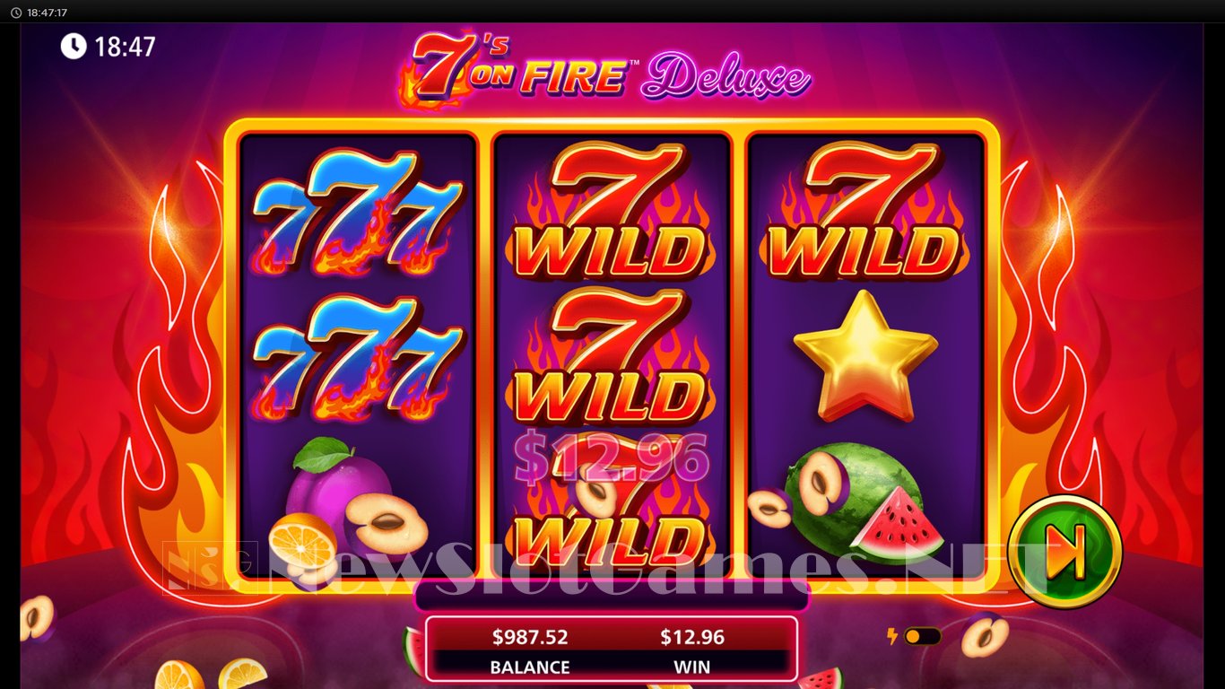 7s on Fire Deluxe Slot Slot Image in Demo - pic. 9