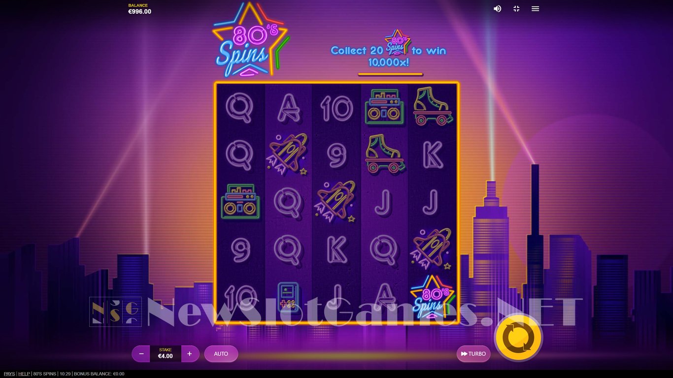 80s Spins Slot Demo Image