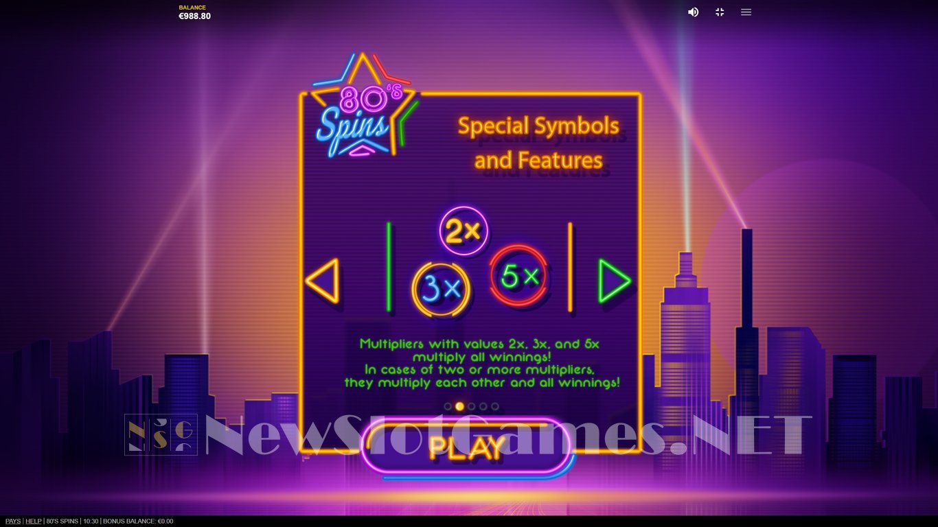 80s Spins Slot Slot Image in Demo - pic. 5