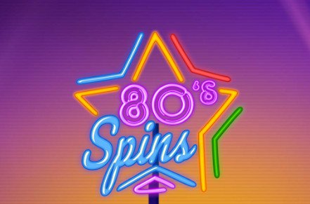 80s Spins Slot Logo