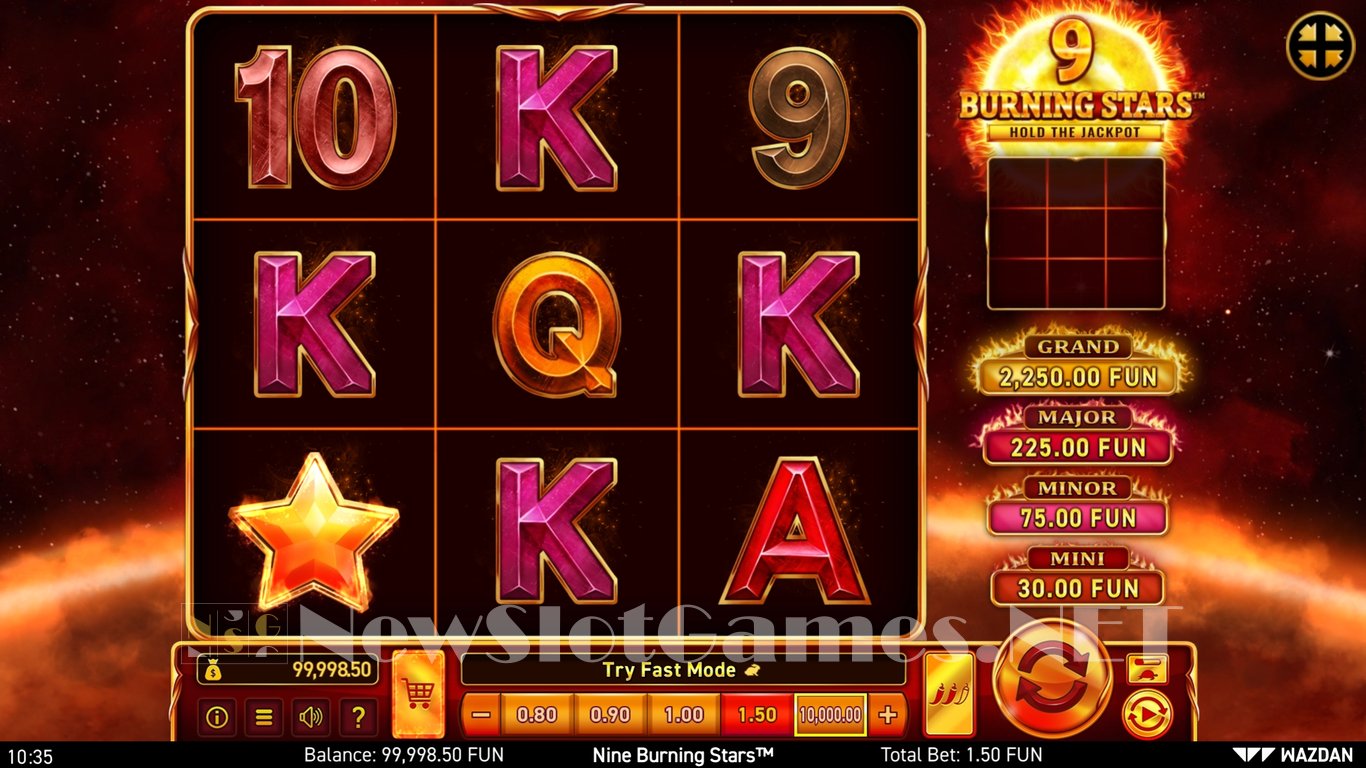 9 Burning Stars™ Slot Demo Image