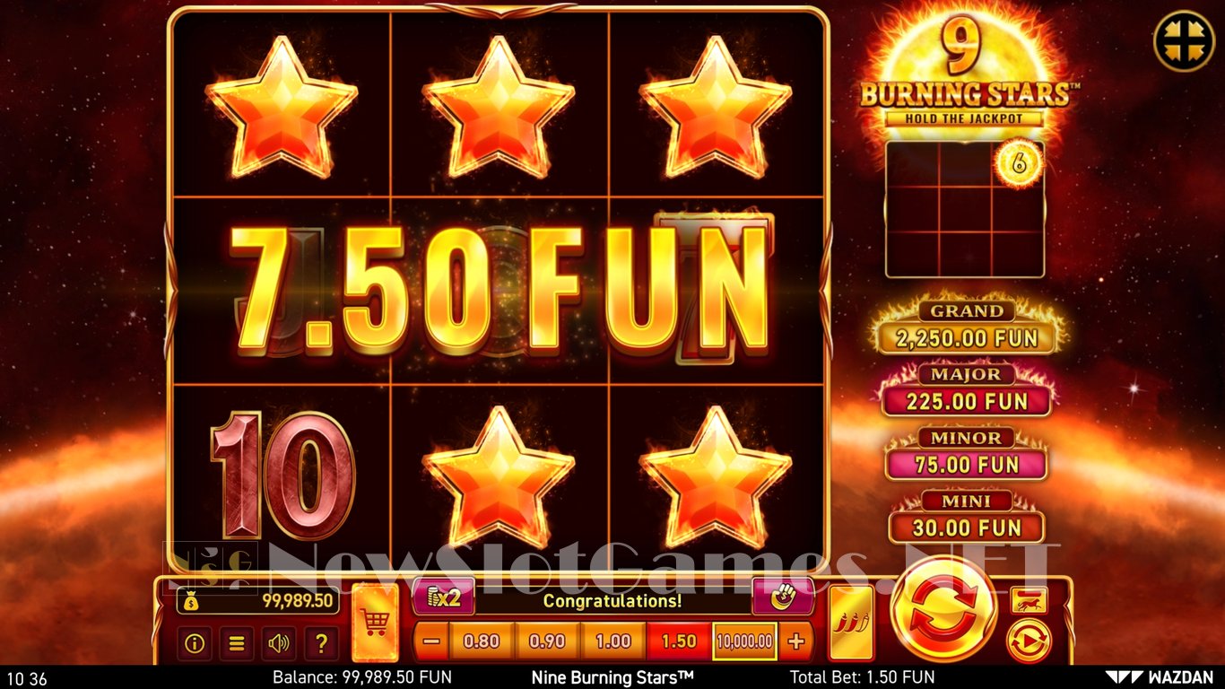 9 Burning Stars™ Slot Slot Image in Demo - pic. 2