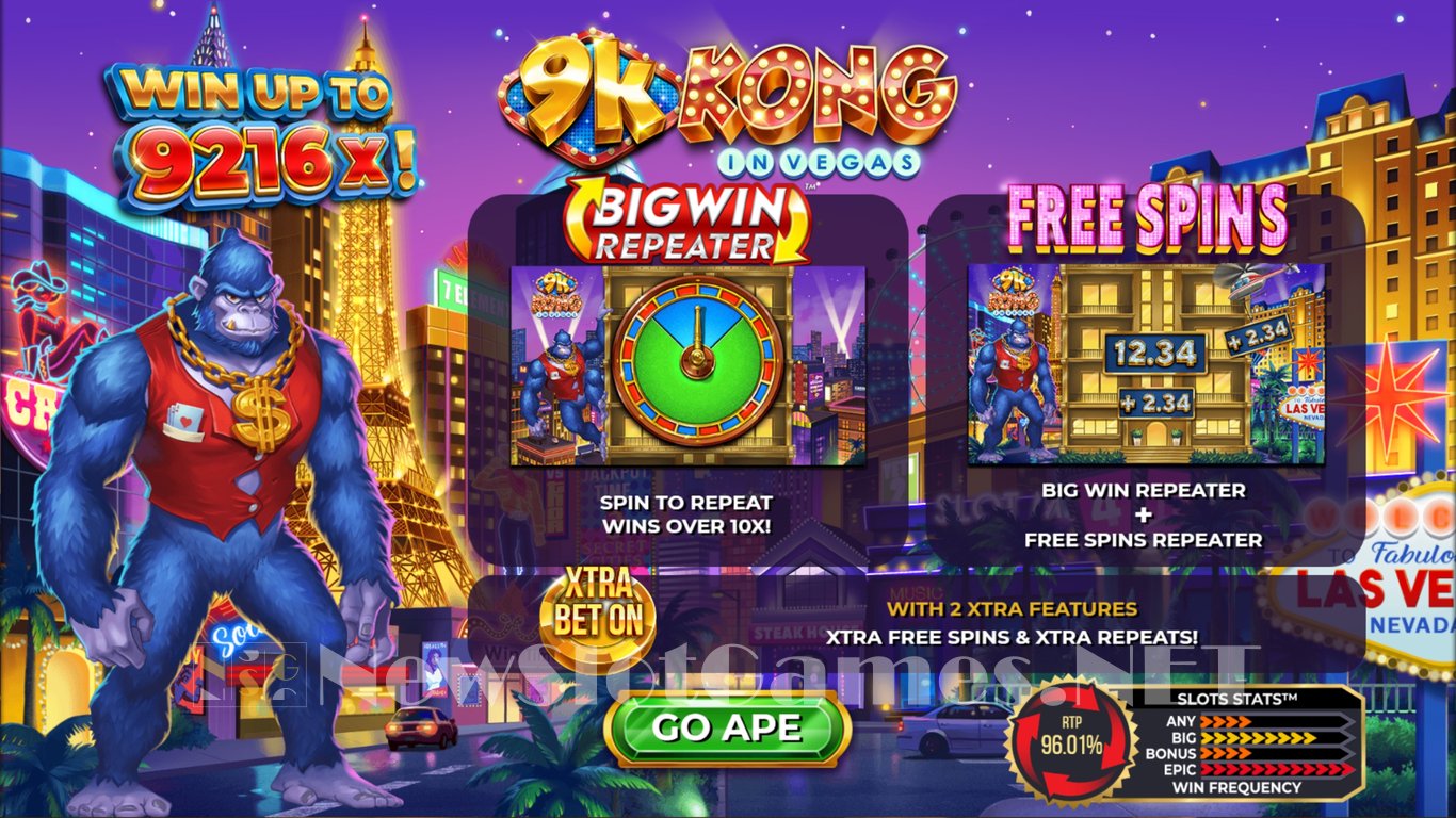 9k Kong in Vegas Slot Demo Image