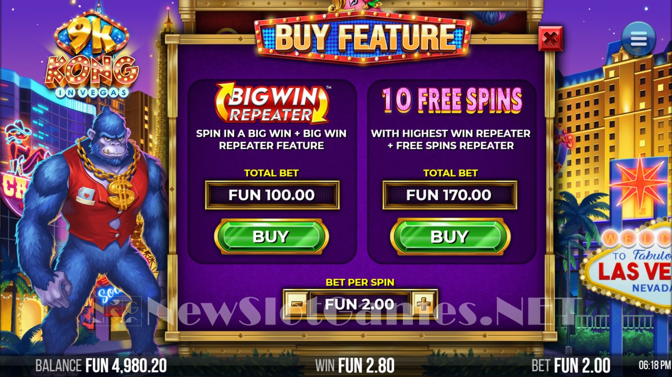 9k Kong in Vegas Slot Slot Image in Demo - pic. 11