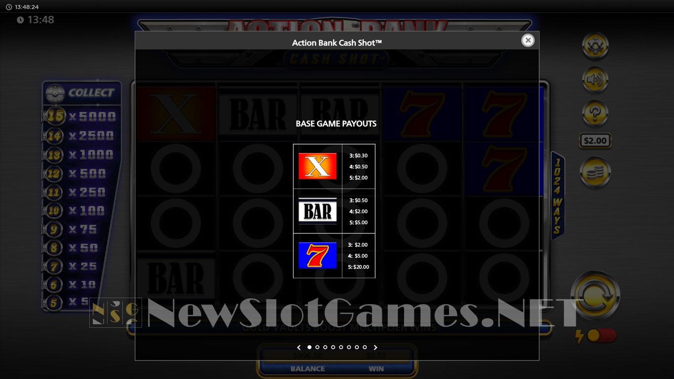 Action Bank Cash Shot Slot Slot Image in Demo - pic. 4