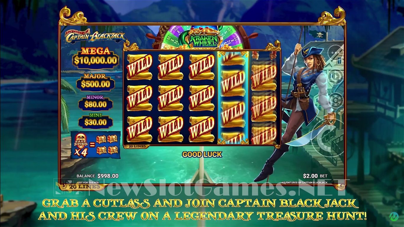 Adventures of Captain Blackjack Slot Demo Image
