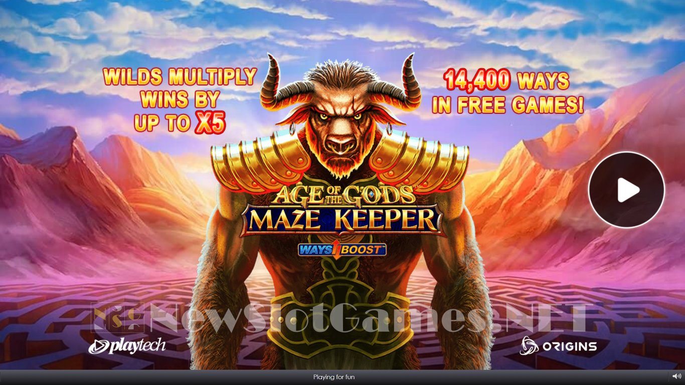 Age Of The Gods Maze Keeper Slot Demo Image