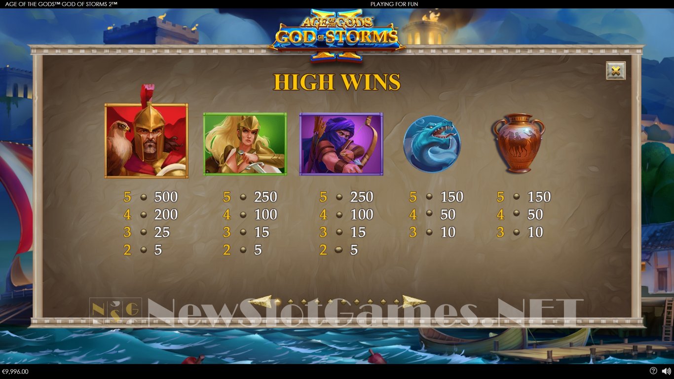 Age of the Gods God of Storms 2 Slot Slot Image in Demo - pic. 6