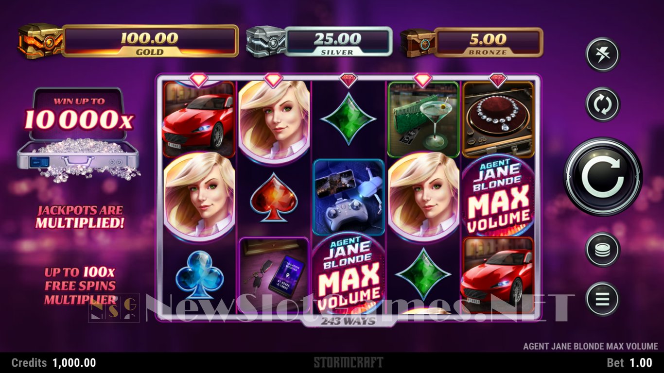 Agent Jane Blonde: Max Volume Slot Slot Image in Demo - pic. 2