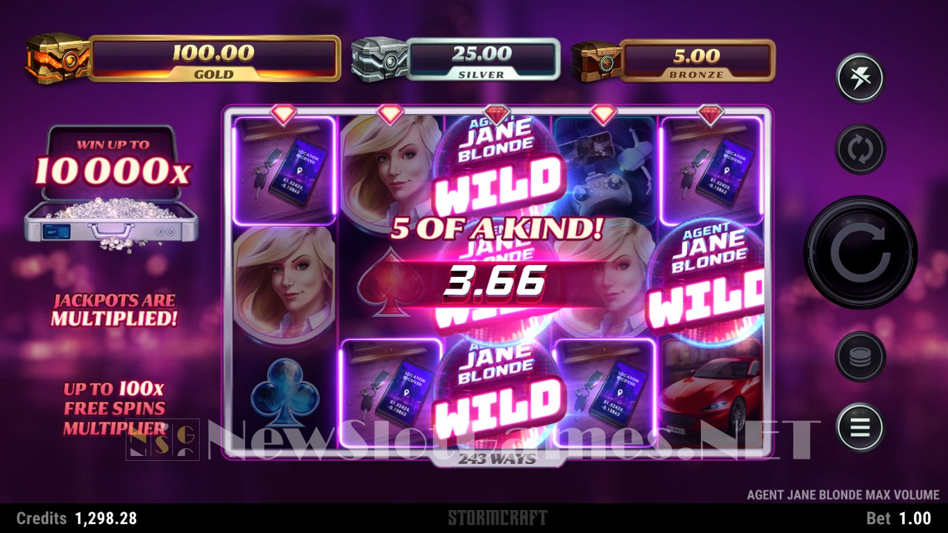 Agent Jane Blonde: Max Volume Slot Slot Image in Demo - pic. 3