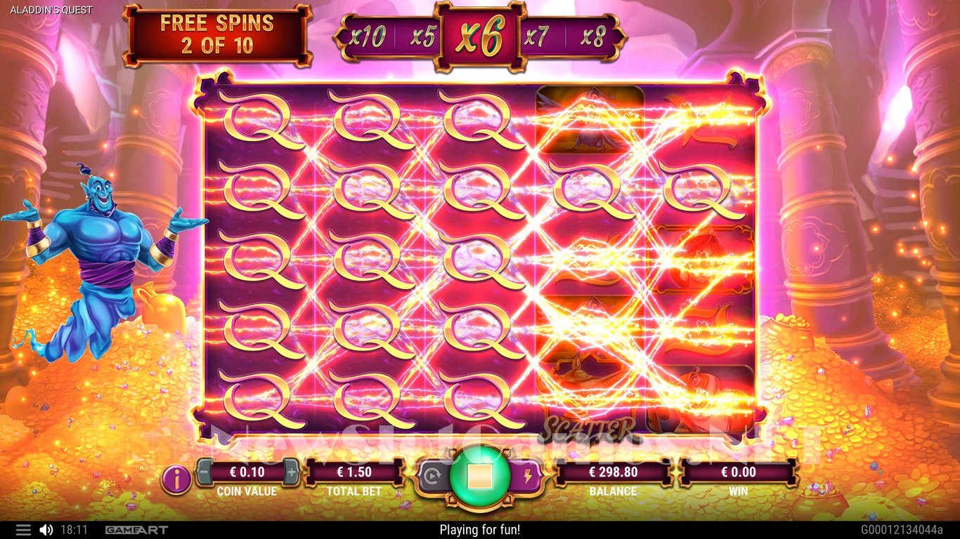 Aladdins Quest Slot Slot Image in Demo - pic. 11