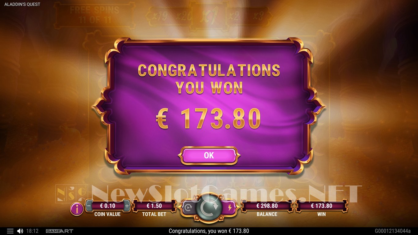 Aladdins Quest Slot Slot Image in Demo - pic. 13