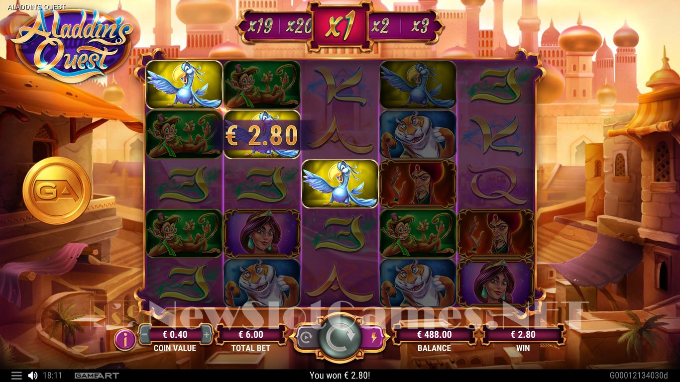 Aladdins Quest Slot Slot Image in Demo - pic. 2