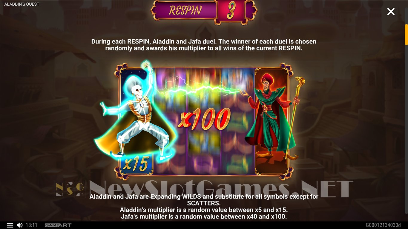 Aladdins Quest Slot Slot Image in Demo - pic. 4