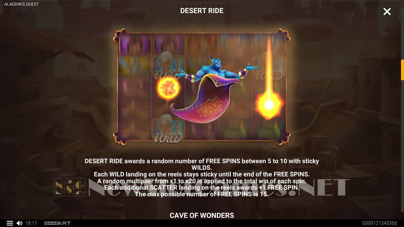 Aladdins Quest Slot Slot Image in Demo - pic. 6