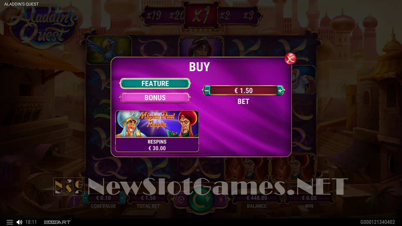 Aladdins Quest Slot Slot Image in Demo - pic. 9