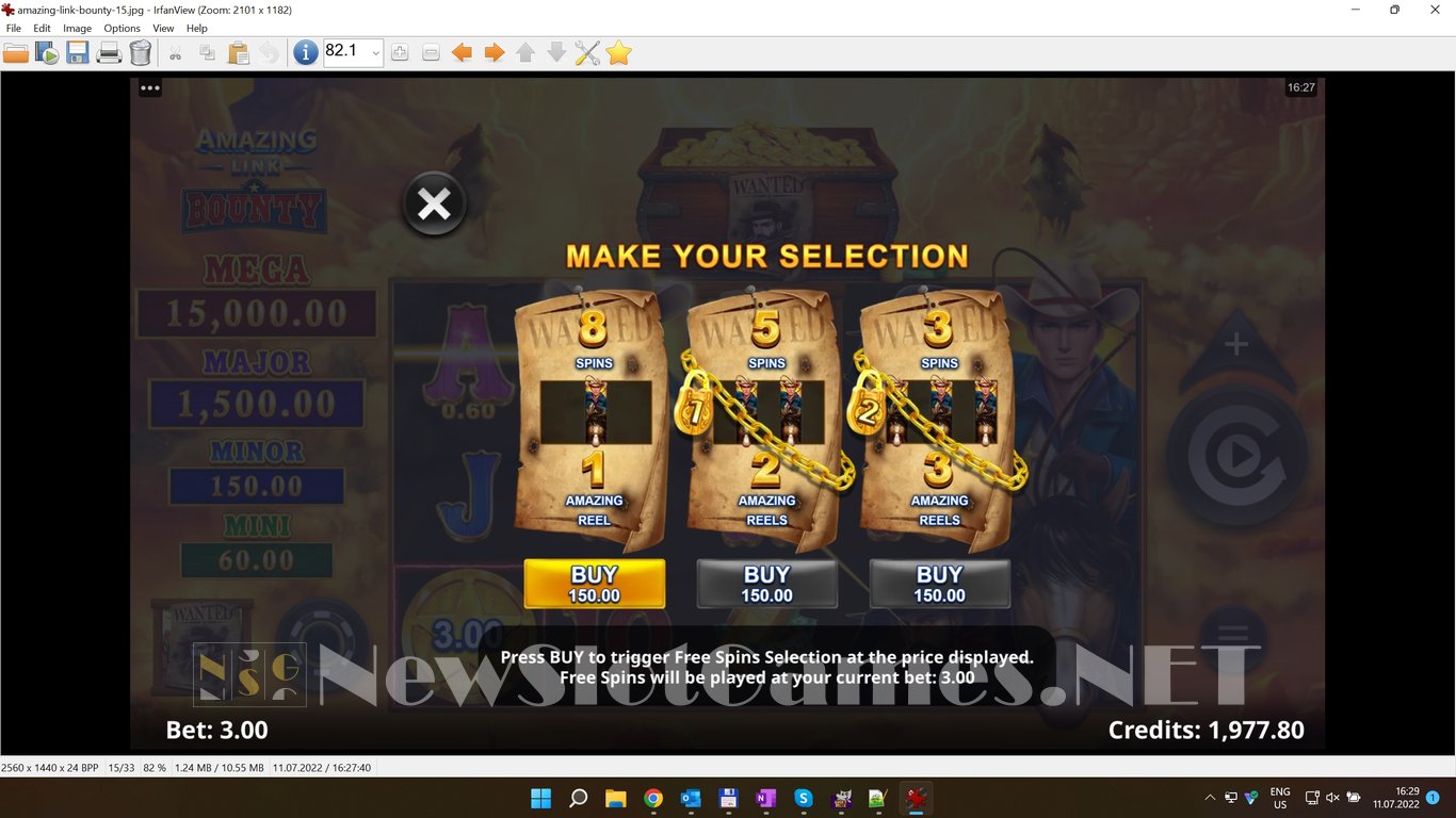 Amazing Link Bounty Slot Slot Image in Demo - pic. 3