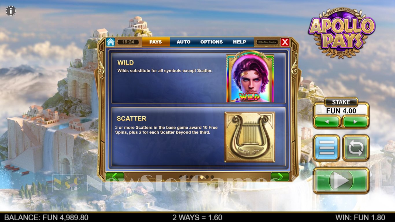 Apollo Pays Megaways Slot Slot Image in Demo - pic. 6