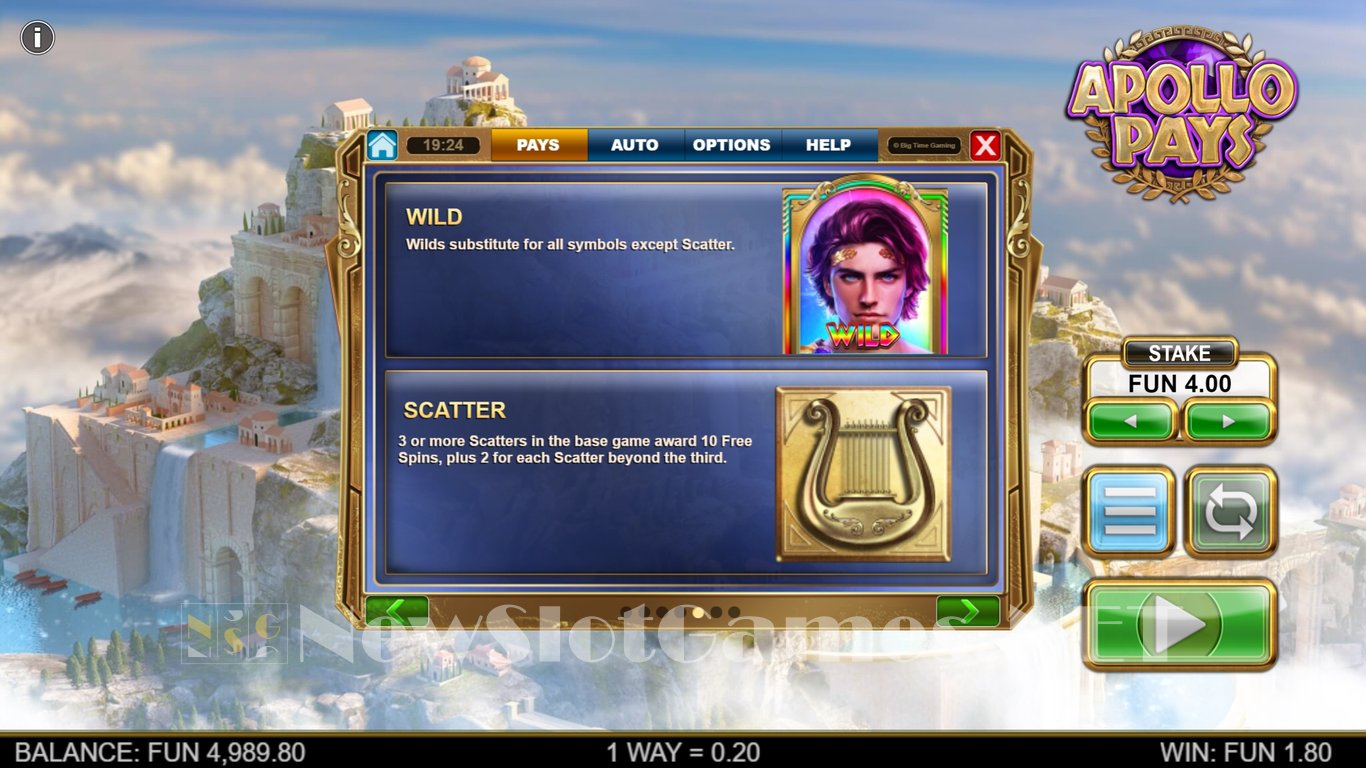 Apollo Pays Megaways Slot Slot Image in Demo - pic. 7