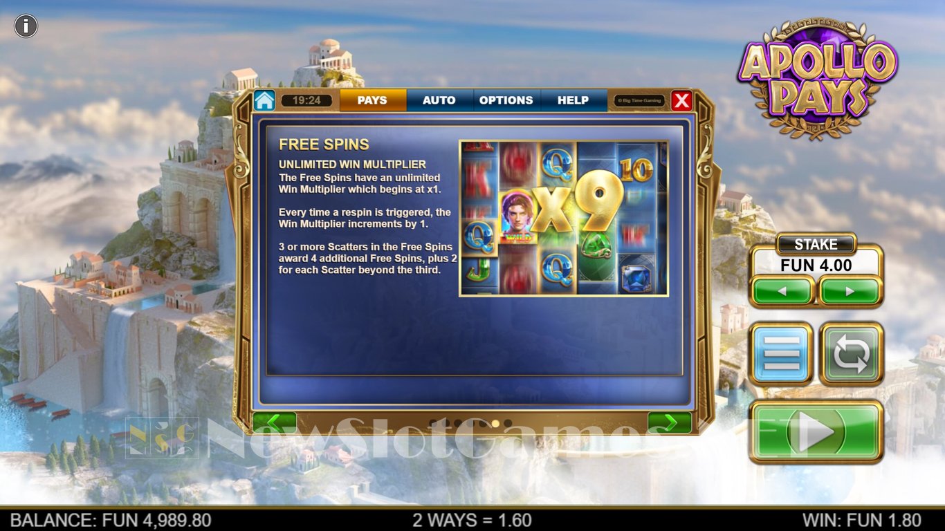 Apollo Pays Megaways Slot Slot Image in Demo - pic. 8