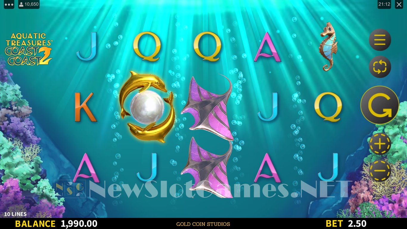 Aquatic Treasures: Coast 2 Coast Slot Slot Image in Demo - pic. 10