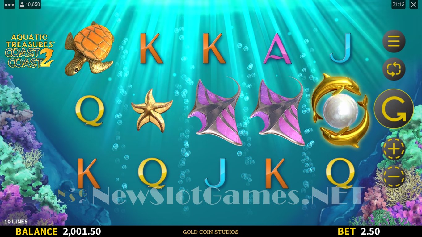 Aquatic Treasures: Coast 2 Coast Slot Slot Image in Demo - pic. 13