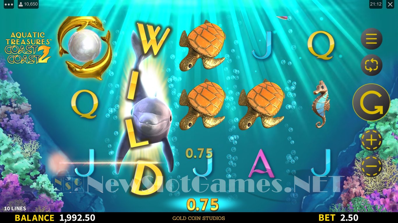Aquatic Treasures: Coast 2 Coast Slot Slot Image in Demo - pic. 9