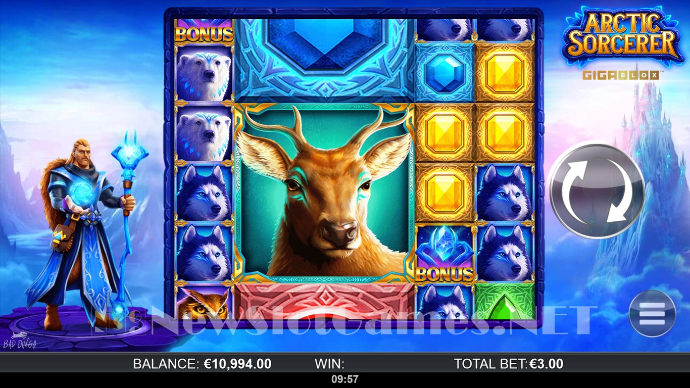 Arctic Sorcerer GigaBlox Slot Slot Image in Demo - pic. 2