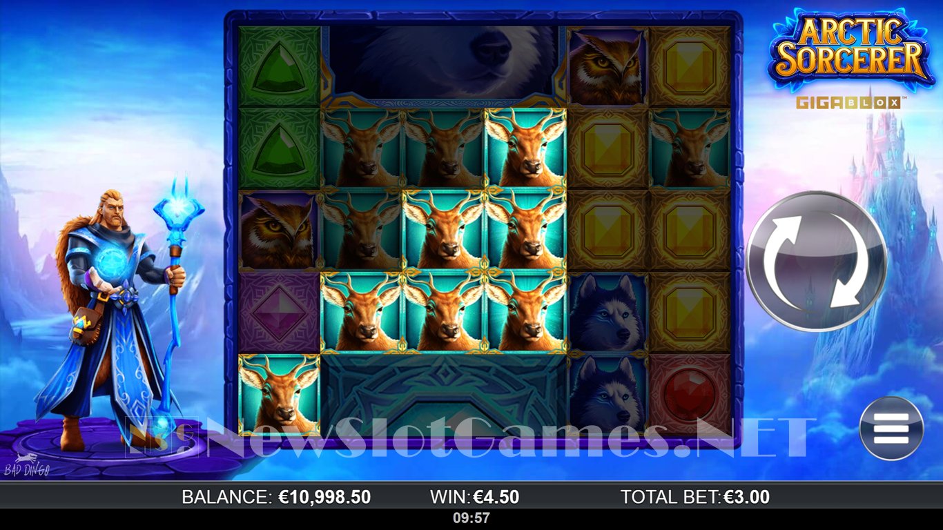 Arctic Sorcerer GigaBlox Slot Slot Image in Demo - pic. 3