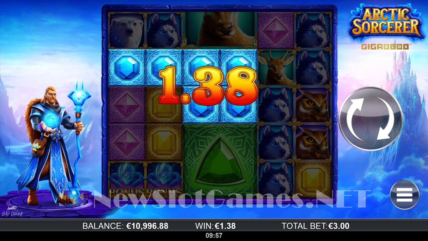 Arctic Sorcerer GigaBlox Slot Slot Image in Demo - pic. 4
