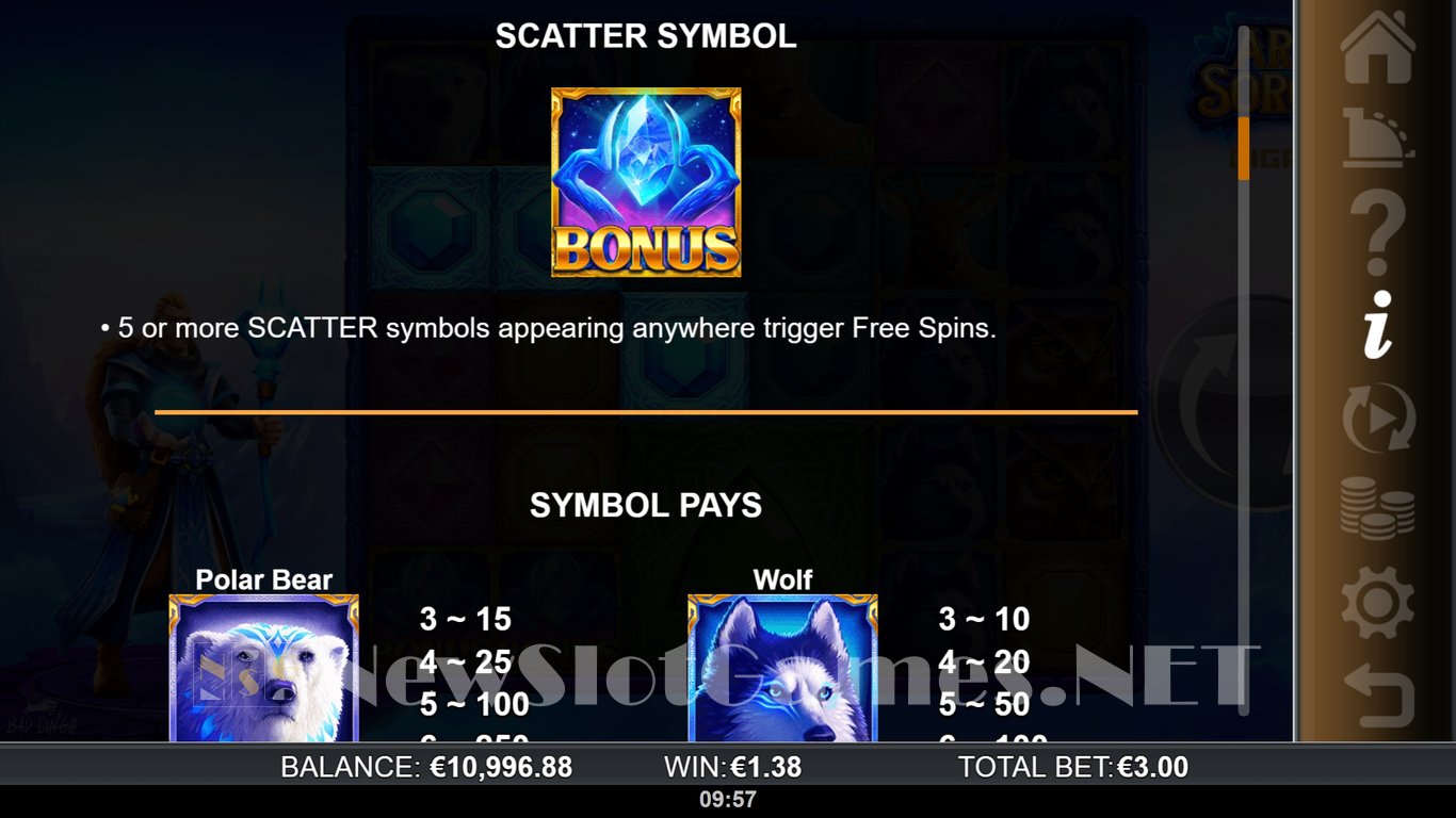 Arctic Sorcerer GigaBlox Slot Slot Image in Demo - pic. 6