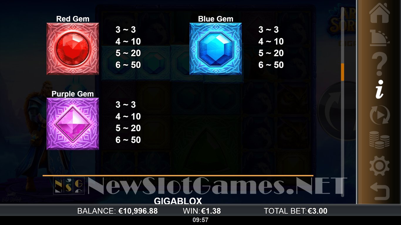 Arctic Sorcerer GigaBlox Slot Slot Image in Demo - pic. 8