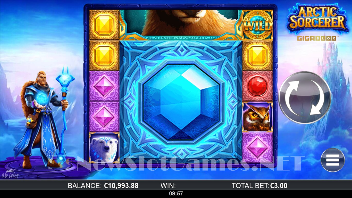 Arctic Sorcerer GigaBlox Slot Slot Image in Demo - pic. 9