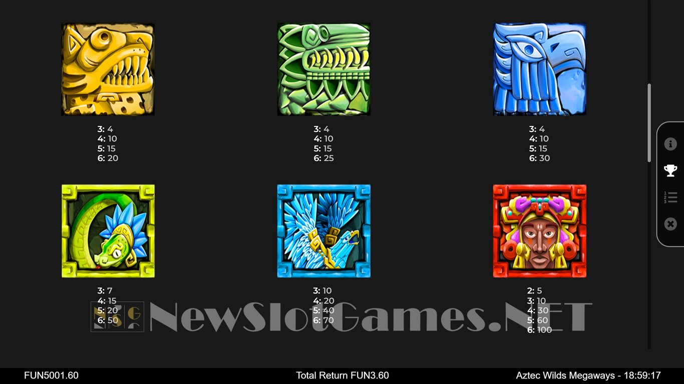Aztec Wilds Megaways Slot Slot Image in Demo - pic. 5