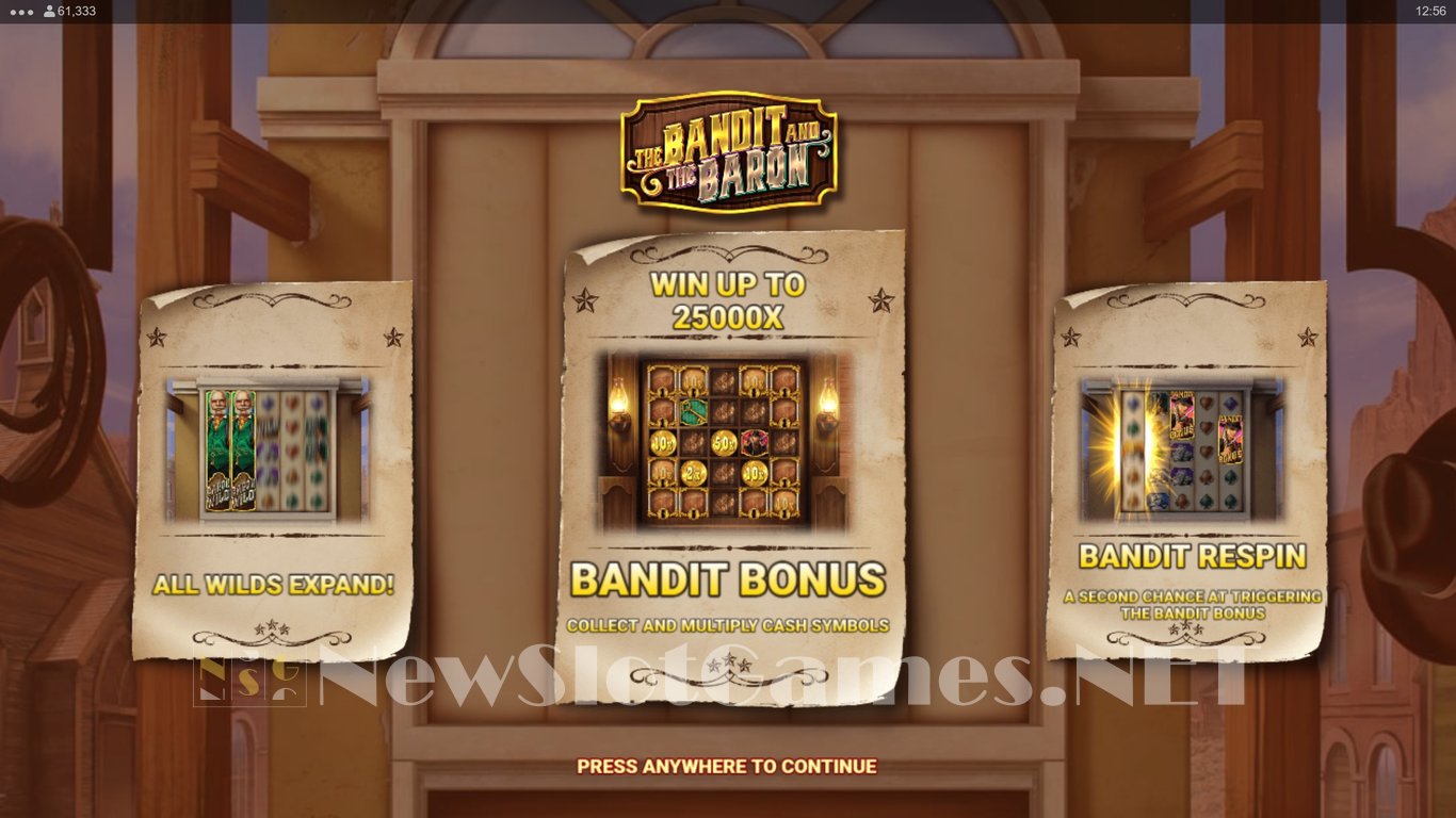 The Bandit and the Baron Slot Demo Image