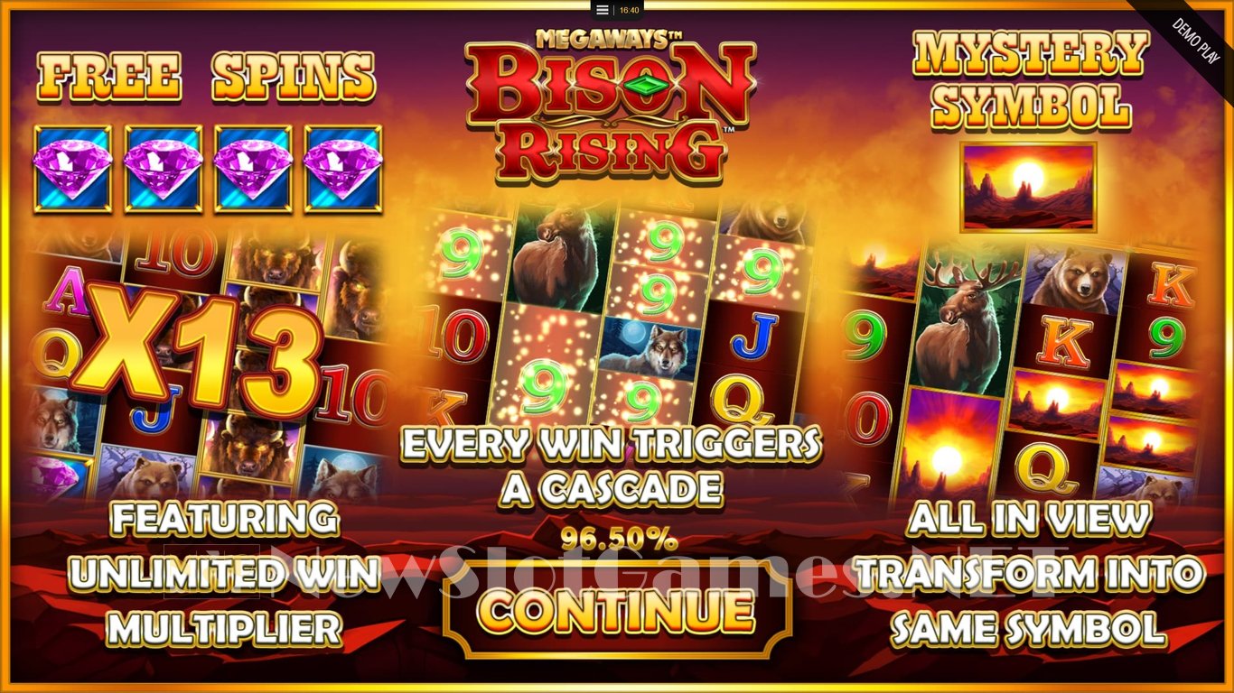 Bison Rising Megaways Slot Demo Image