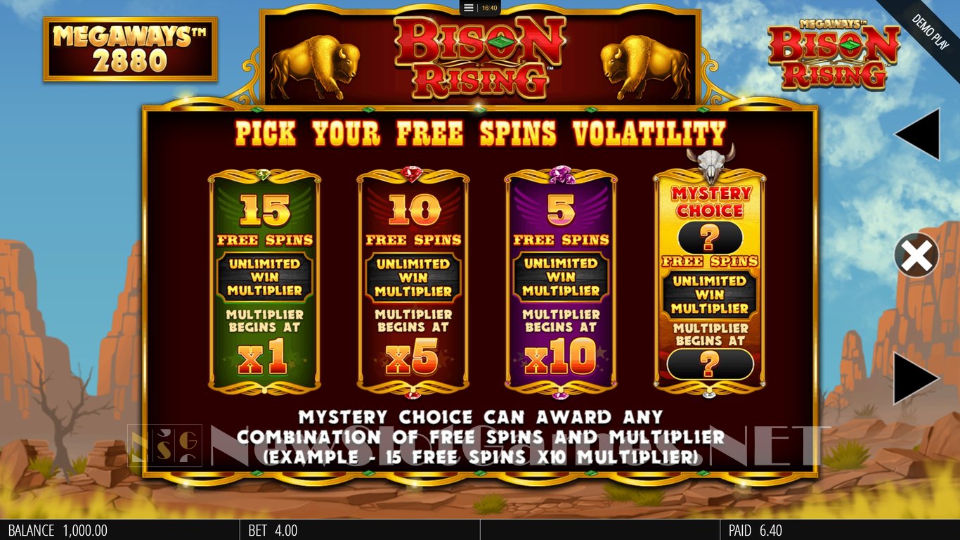 Bison Rising Megaways Slot Slot Image in Demo - pic. 7
