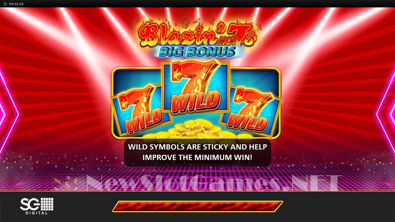 Blazing Hot 7s Big Bonus Slot Demo Image