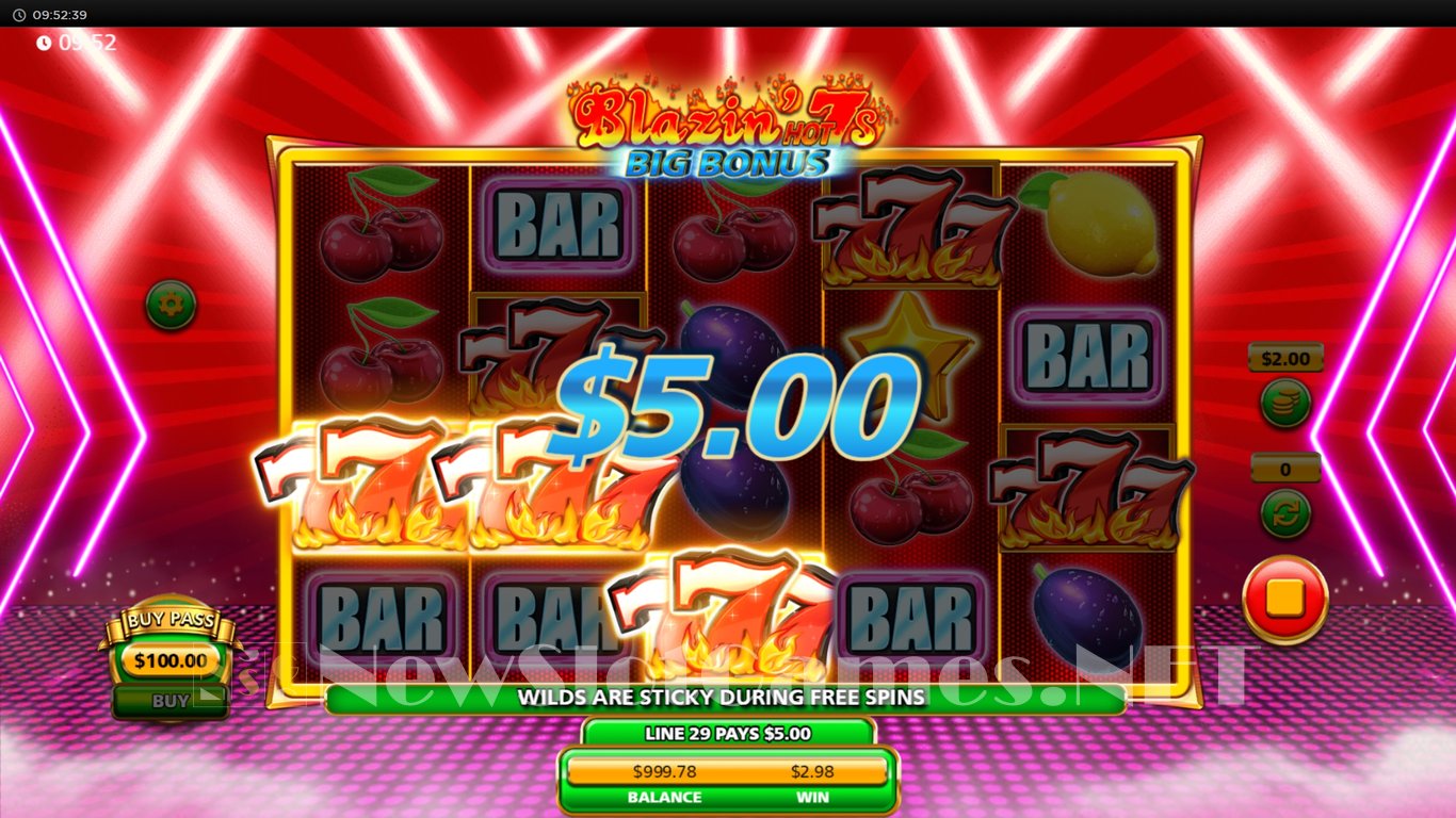 Blazing Hot 7s Big Bonus Slot Slot Image in Demo - pic. 2
