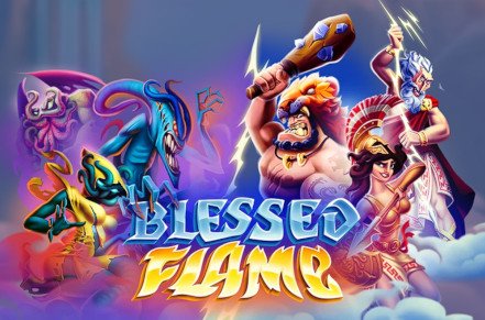 Blessed Flame Slot Logo