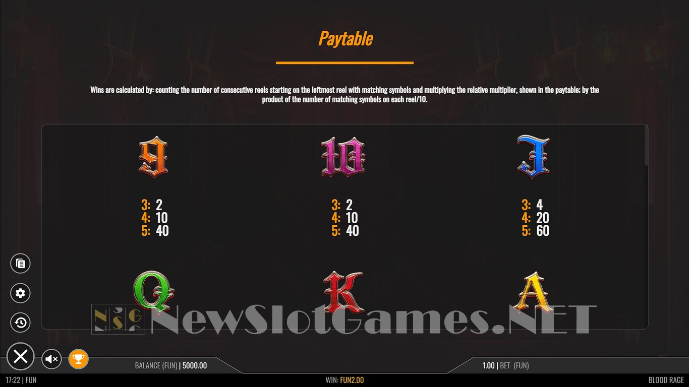 Blood Rage Slot Slot Image in Demo - pic. 5