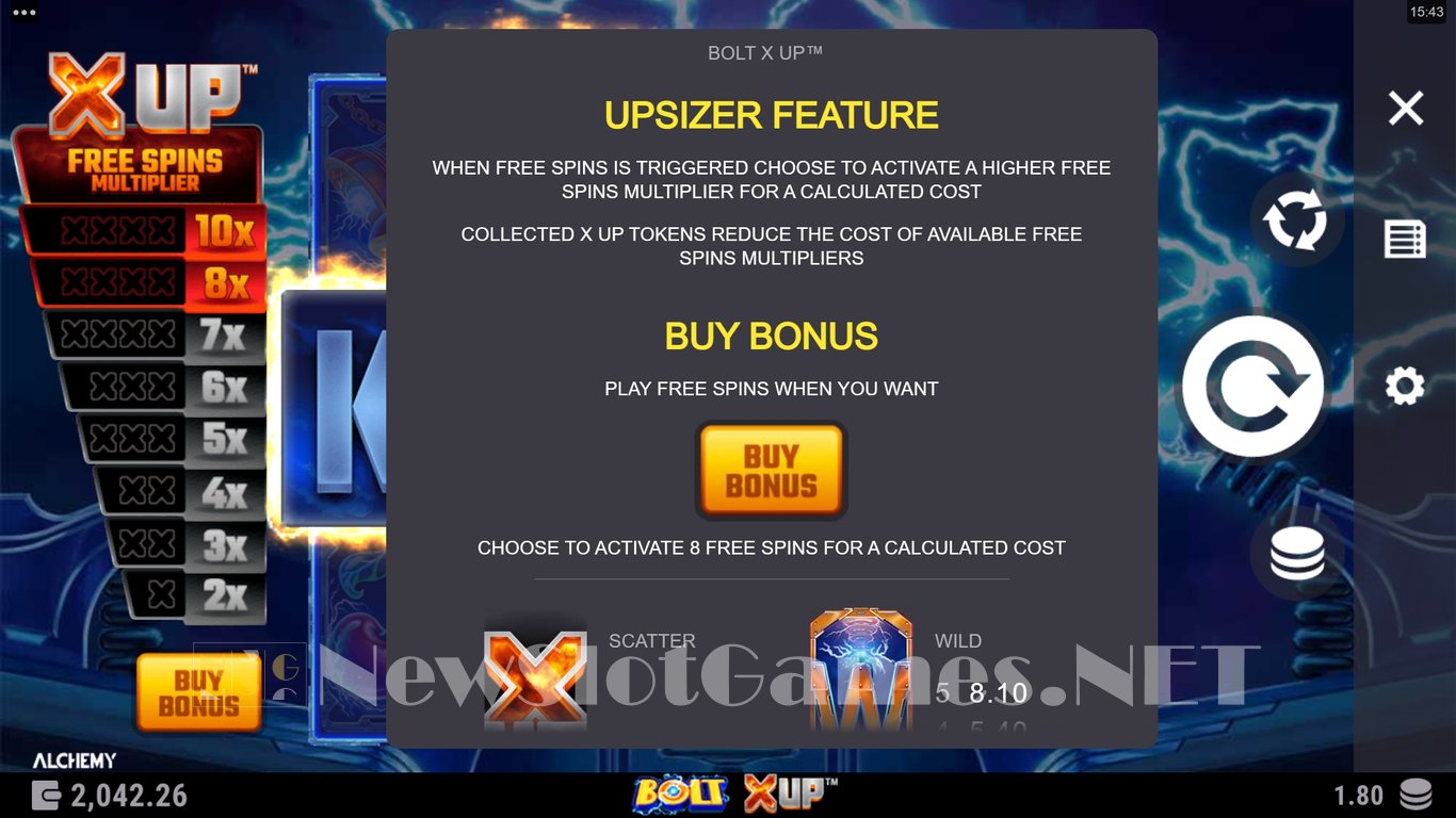Bolt X UP Slot Slot Image in Demo - pic. 4