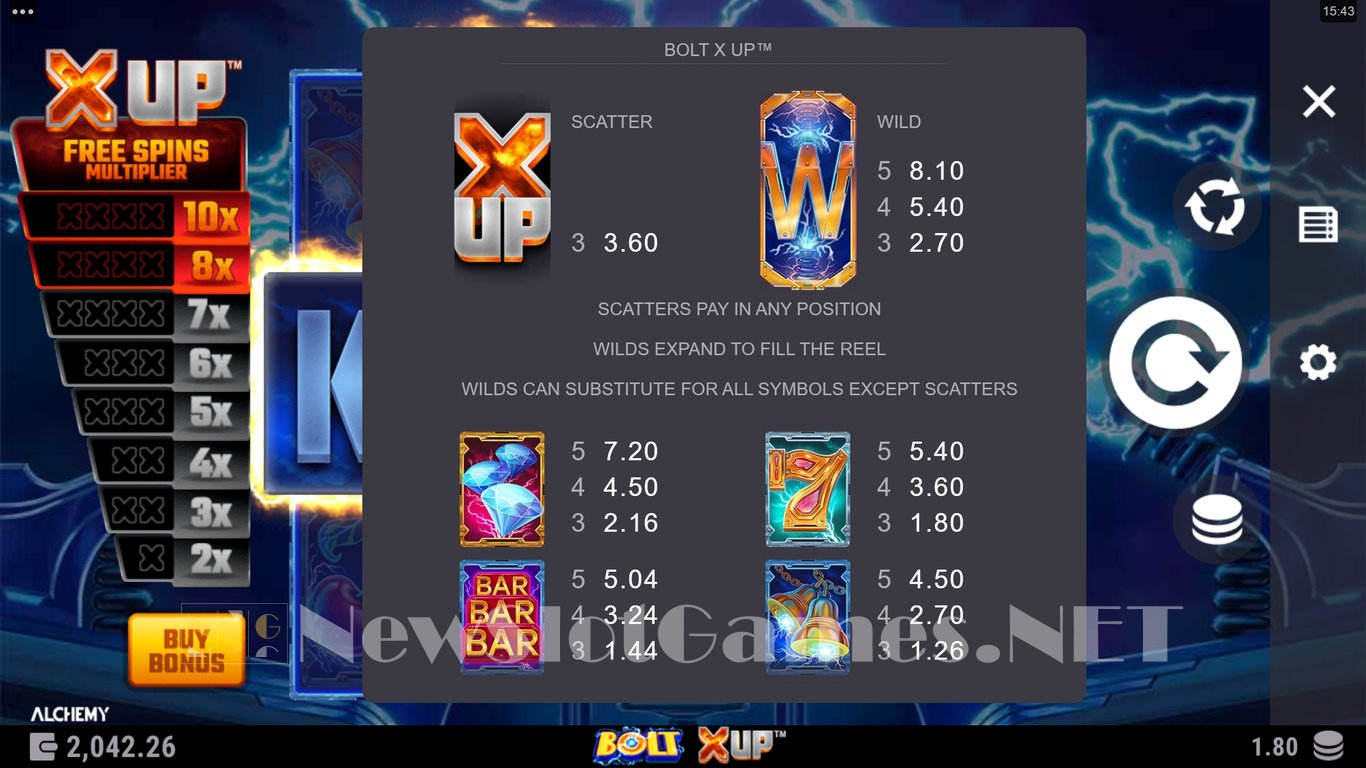 Bolt X UP Slot Slot Image in Demo - pic. 5