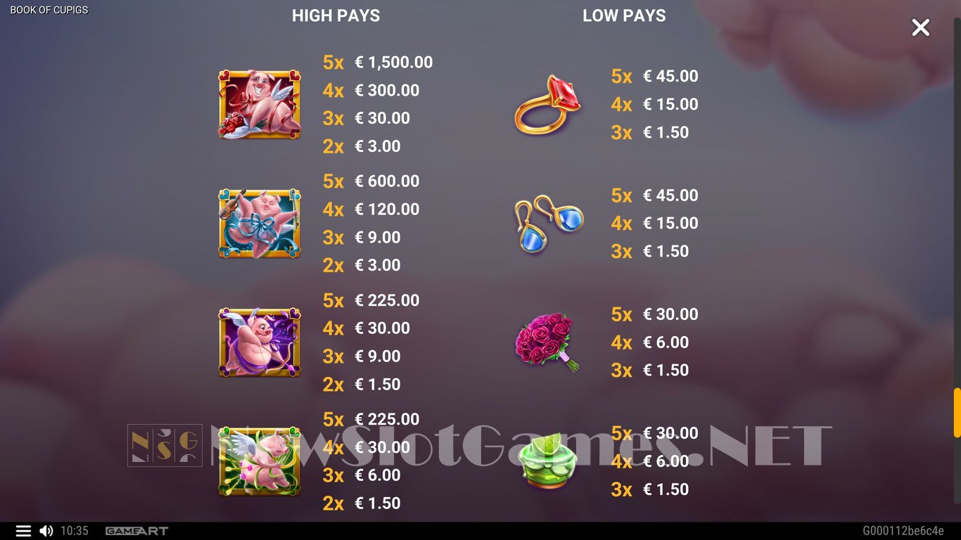 Book of Cupigs Slot Slot Image in Demo - pic. 5