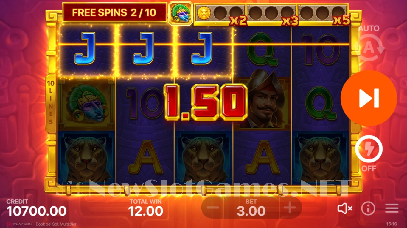 Book Del Sol Multiplier Slot Slot Image in Demo - pic. 12