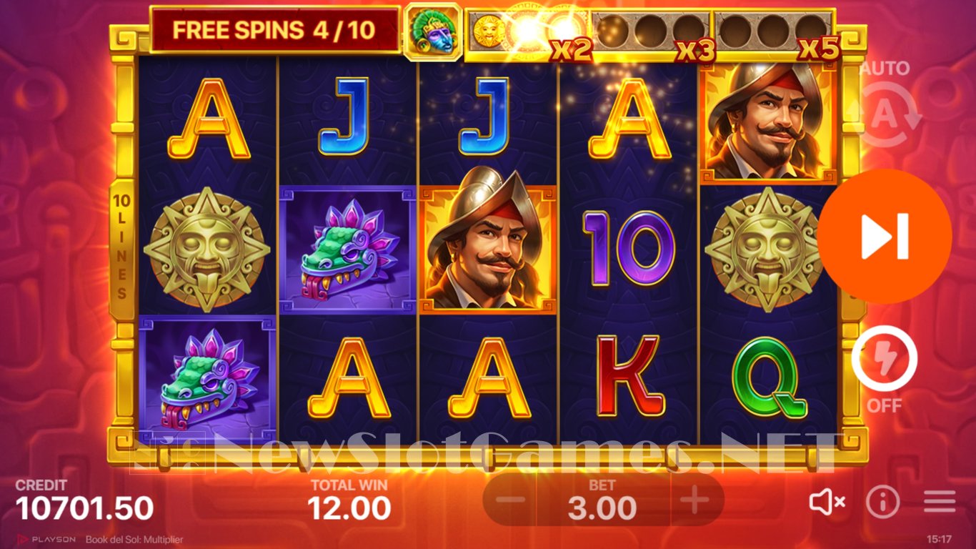 Book Del Sol Multiplier Slot Slot Image in Demo - pic. 14