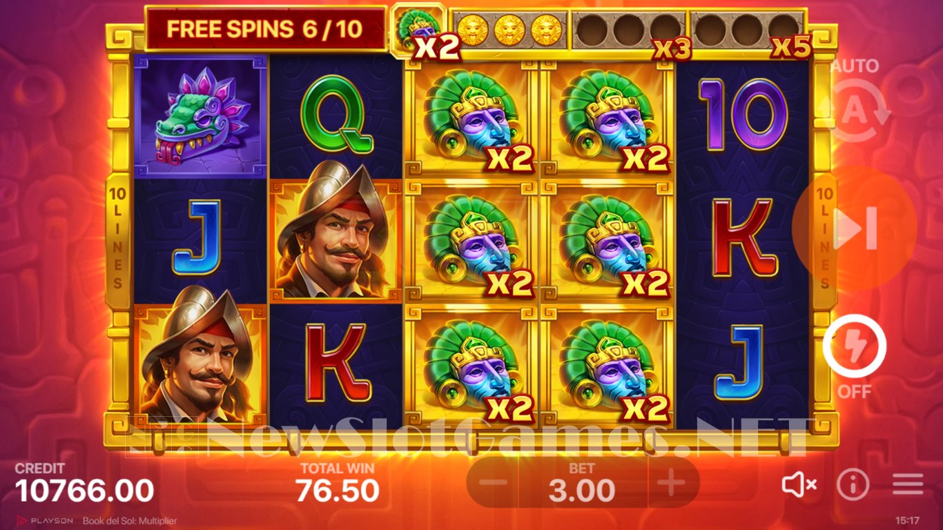 Book Del Sol Multiplier Slot Slot Image in Demo - pic. 16