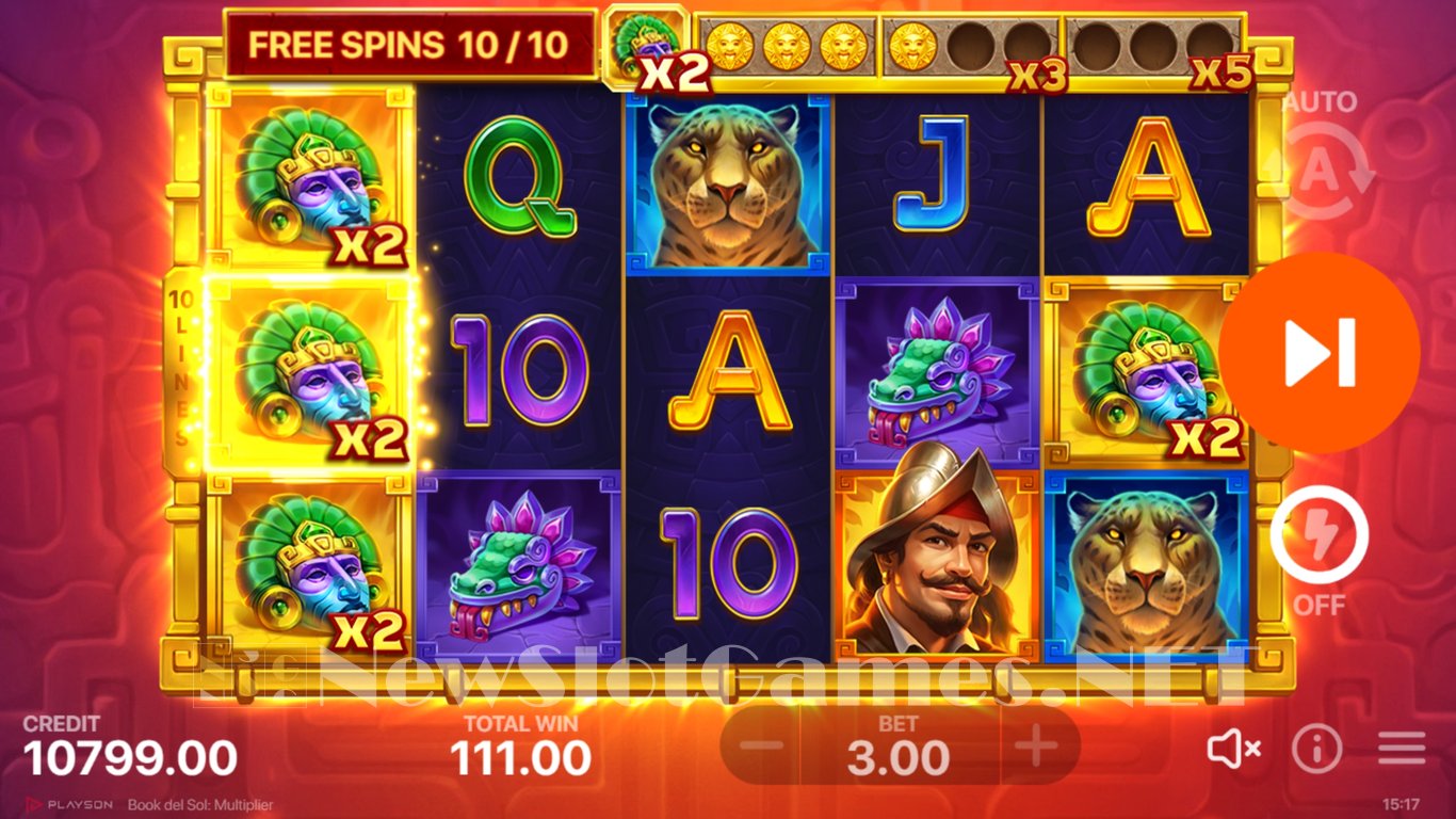 Book Del Sol Multiplier Slot Slot Image in Demo - pic. 17