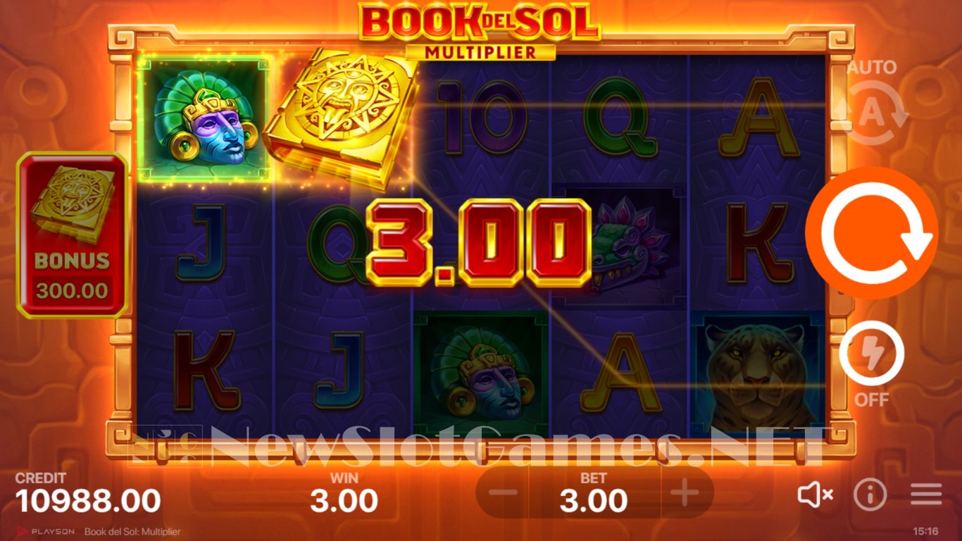 Book Del Sol Multiplier Slot Slot Image in Demo - pic. 3