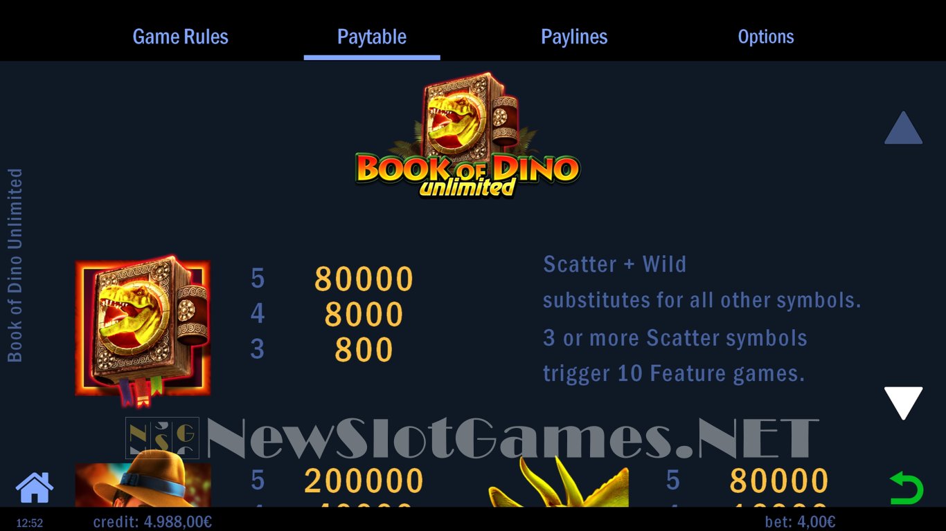 Book of Dino Unlimited Slot Slot Image in Demo - pic. 3